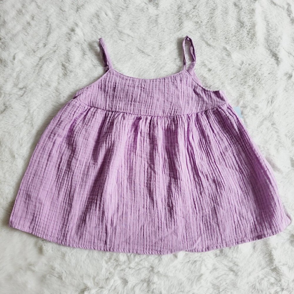 Cat & Jack Girls' Gauze Shirt, 3KIDX-AL - Picture 2 of 4